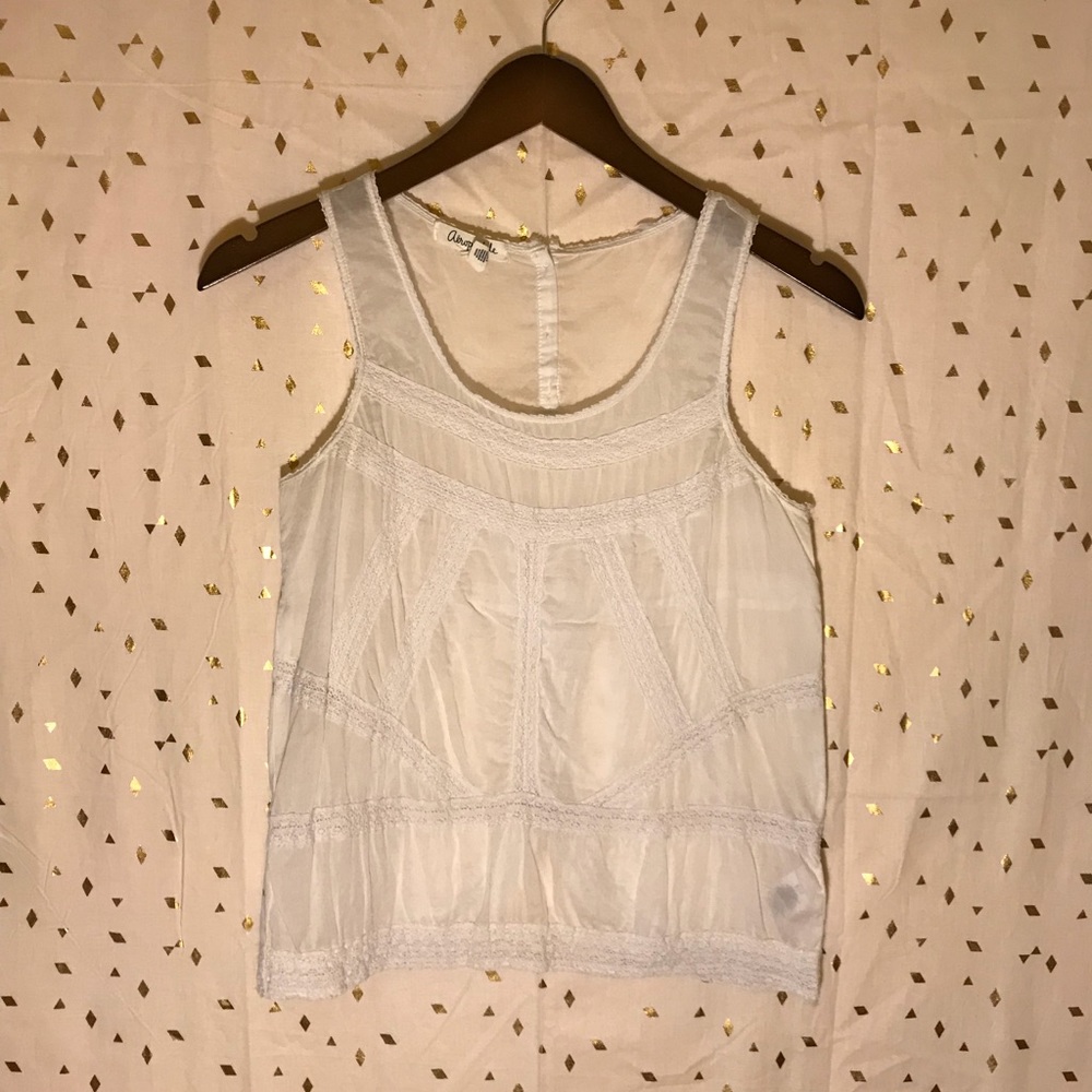 White crossed back blouse